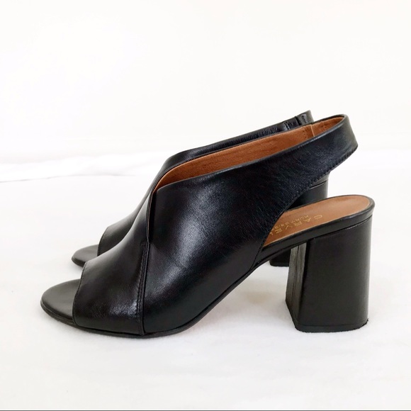 Kurt Geiger Shoes - Carvela Kurt Geiger Leather Square Block Heel Mule